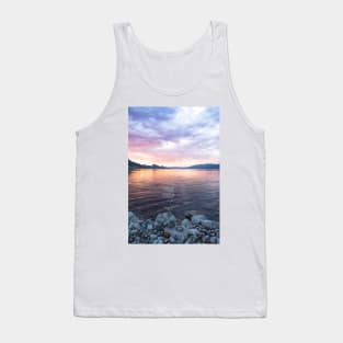 Colorful Summer Sunset View of Okanagan Lake Tank Top